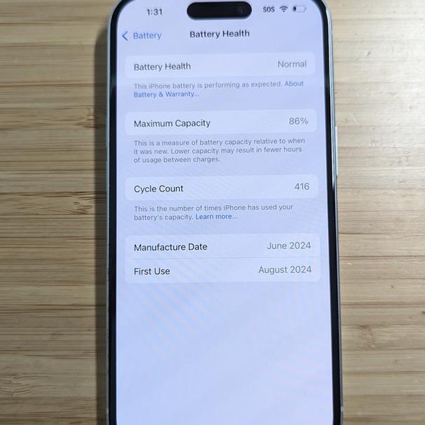 Apple iPhone 15 - Unlocked, 128 GB, Blue, A2846