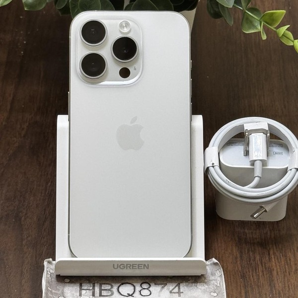 Apple iPhone 15 Pro - Unlocked, 128 GB, White, A2848