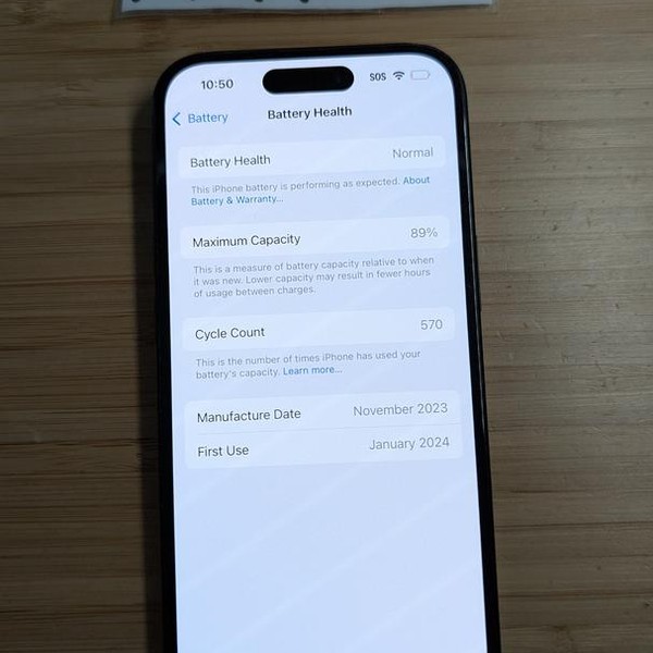 Apple iPhone 15 - Unlocked, 128 GB, Black, A2846
