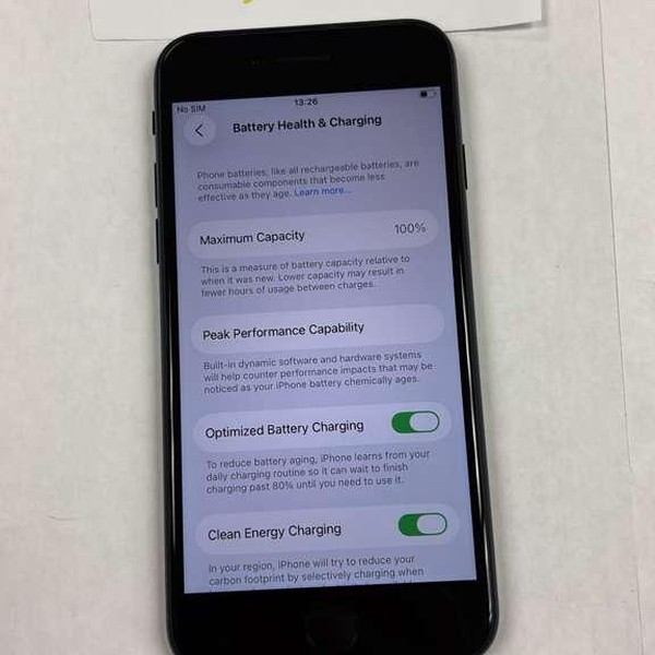 Apple iPhone SE 3rd Gen 2022 - Unlocked, 64 GB, Midnight, A2595