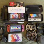 Good Nintendo Switch - OLED - 64 GB, Violet, Pokemon Scarlet & Violet