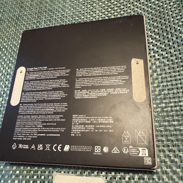 Google Pixel 9 Pro Fold - Unlocked, 512 GB, Obsidian, GGH2X