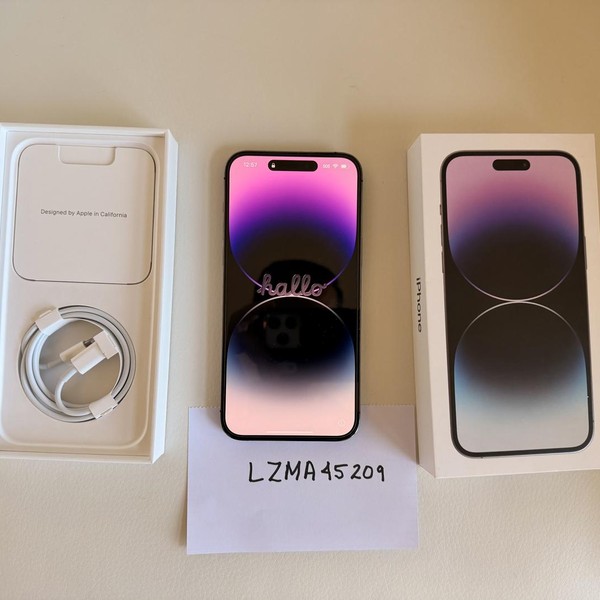 Apple iPhone 14 Pro Max - Unlocked, 256 GB, Purple, A2651