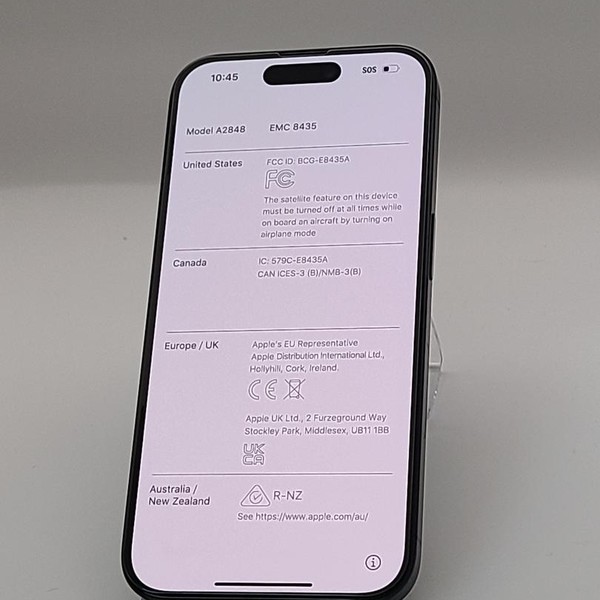 Apple iPhone 15 Pro - AT&T, 128 GB, Blue, A2848