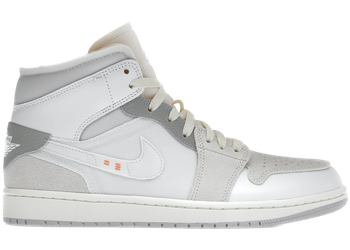 Jordan 1 Mid SE Craft Inside Out White Grey for sale