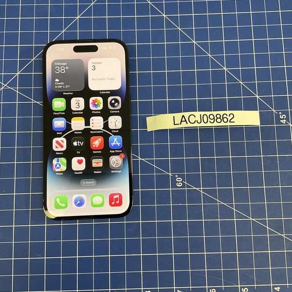 Apple iPhone 14 Pro - Unlocked, 128 GB, Black, A2650