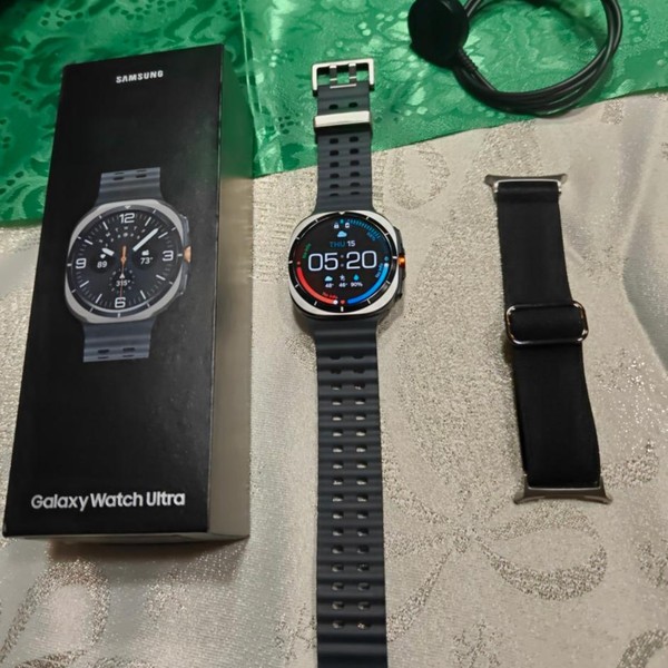Samsung Galaxy Watch Ultra (2025) - Unlocked, Titanium Silver, SM-L705, 47mm