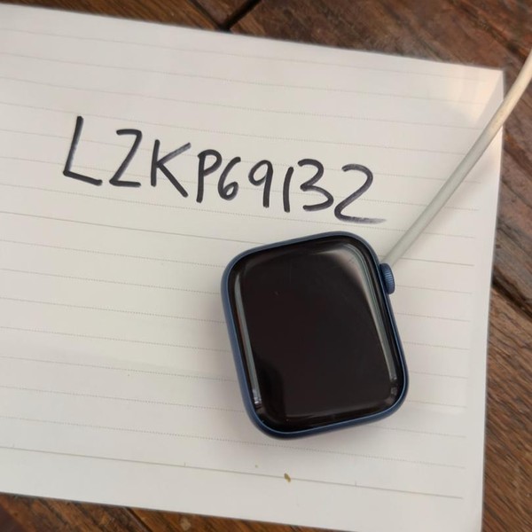 Apple Watch Series 7 45mm - Unlocked, Blue, A2477 - Cellular, Aluminum