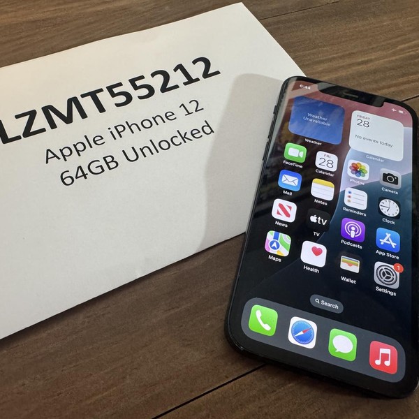 Apple iPhone 12 - Unlocked, 64 GB, Black, A2172