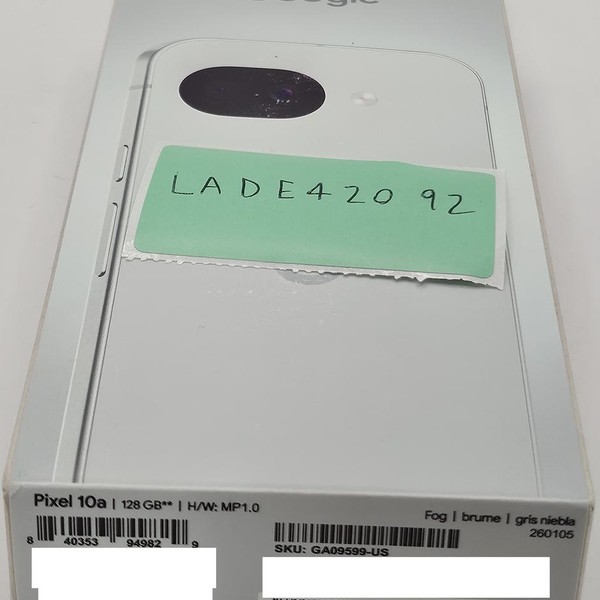 Google Pixel 10a - Unlocked, 128 GB, Fog, GE1GQ