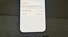 Fair
													Apple iPhone 15 Pro - Unlocked, Blue, 128 GB, A2848, photo 3 of 9