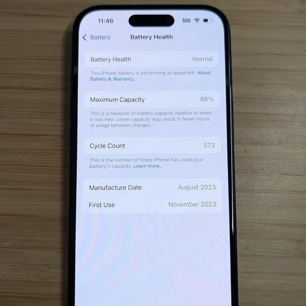 Apple iPhone 15 - Unlocked, 128 GB, Black, A2846