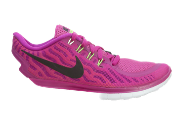 Nike Free 5.0 Fuchsia Flash Black-Pink Pow-Hot Lava (Women's) for sale