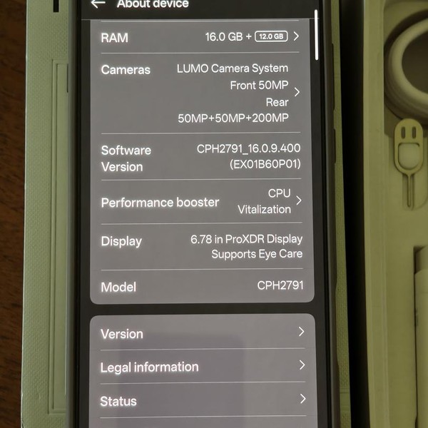 Oppo Find X9 Pro - Unlocked Non-US, 512 GB, Titanium Charcoal, 16 GB