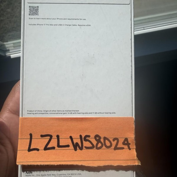 Apple iPhone 17 Pro Max - Verizon, 1 TB, Cosmic Orange, A3257