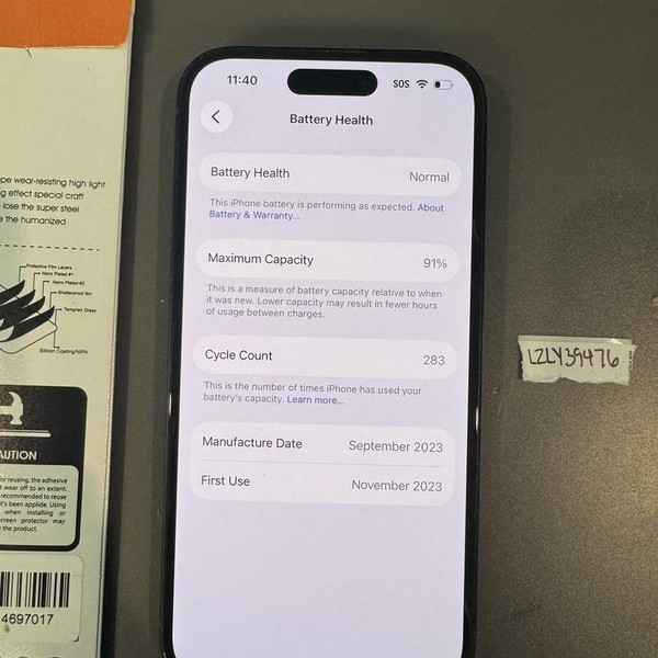 Apple iPhone 15 - T-Mobile, 128 GB, Black, A2846