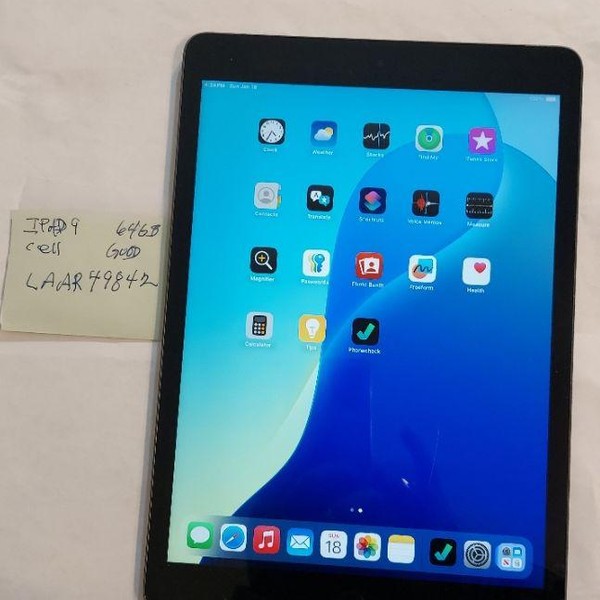 Apple iPad 9th Gen - Unlocked, 64 GB, Gray, A2603