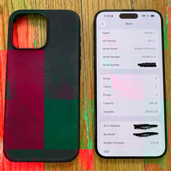 Apple iPhone 15 Pro Max - Unlocked, 256 GB, Black, A2849