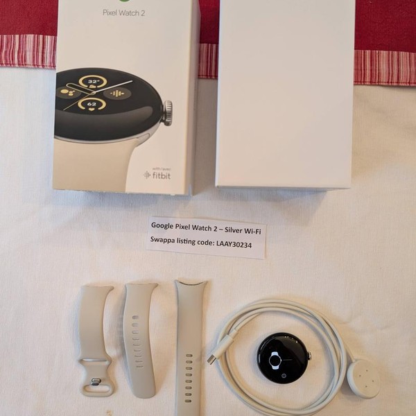 Google Pixel Watch 2 - Wi-Fi, Silver, Wi-Fi