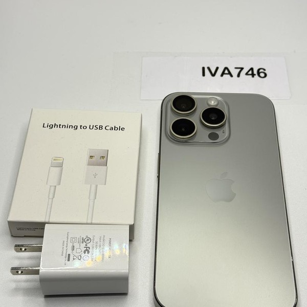 Apple iPhone 15 Pro - Unlocked, Natural, 128 GB, A2848