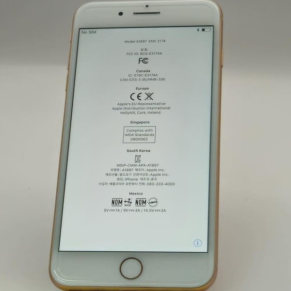 Apple iPhone 8 Plus - AT&T, 64 GB, Gold, A1897, GSM