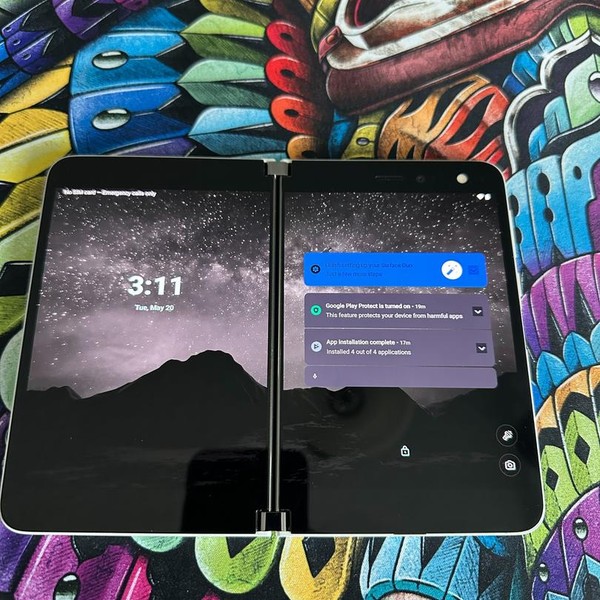 Microsoft Surface Duo - Unlocked, 128 GB, White, 6 GB