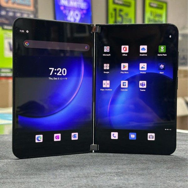 Microsoft Surface Duo 2 - Unlocked, 128 GB, Black, 8 GB