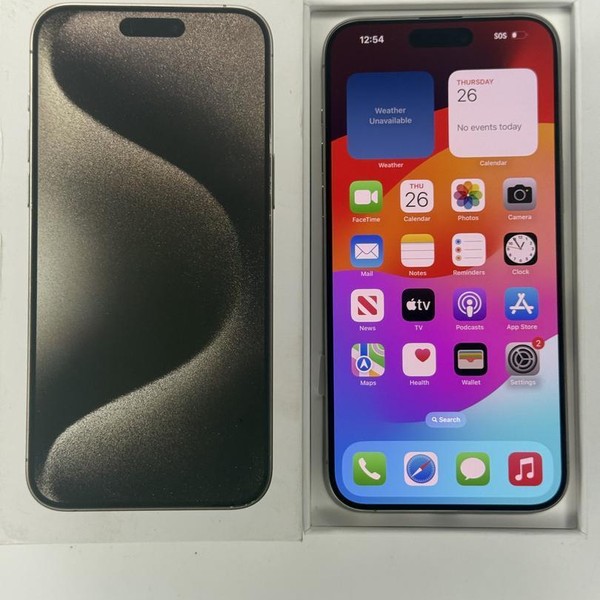 Apple iPhone 15 Pro Max - Unlocked, 256 GB, Natural, A2849