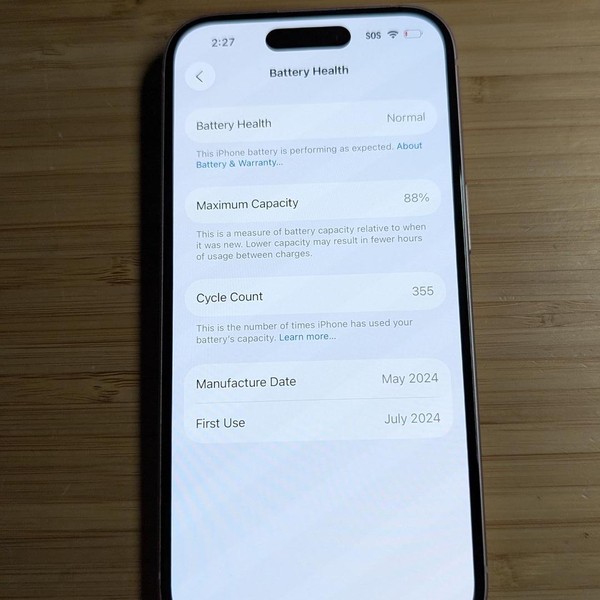 Apple iPhone 15 - Unlocked, 128 GB, Pink, A2846