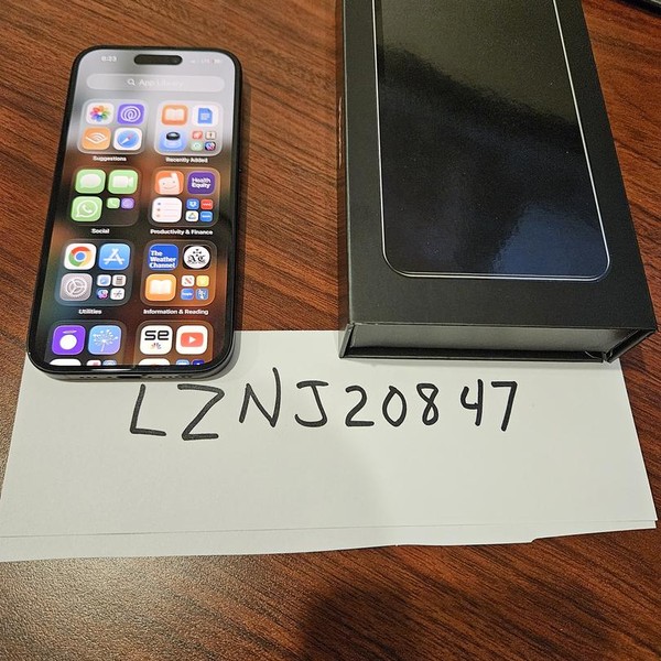 Apple iPhone 15 - Unlocked, 128 GB, Black, A2846