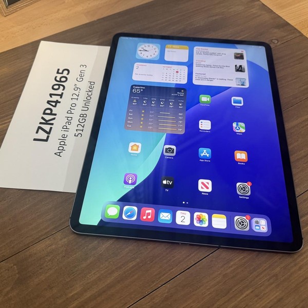 Apple iPad Pro 12.9 inch 3rd Gen 2018 - Unlocked, 512 GB, Gray, A2014