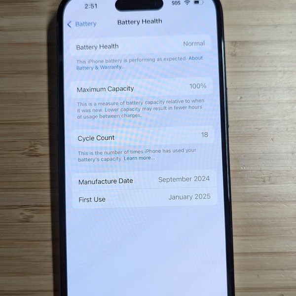 Apple iPhone 15 - Unlocked, 128 GB, Black, A2846