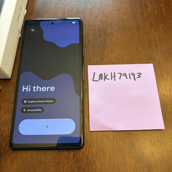 Google Pixel 7a - AT&T, 128 GB, Charcoal, 8 GB, GWKK3