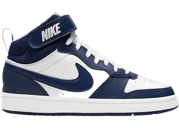 Nike Court Borough Mid 2 White Blue Void (GS) for sale