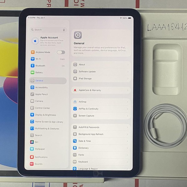 Apple iPad 10th Gen - Wi-Fi, 64 GB, Blue, A2696