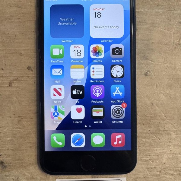 Apple iPhone SE 3rd Gen 2022 - T-Mobile, 128 GB, Midnight, A2595