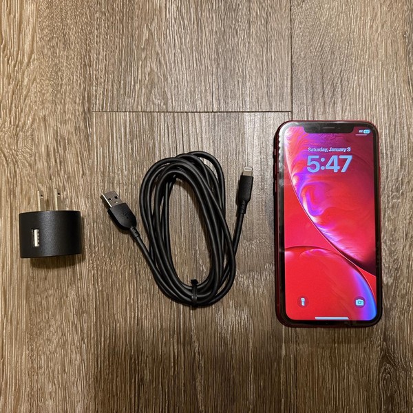 Apple iPhone Xr - Unlocked, Red, 128 GB, A1984