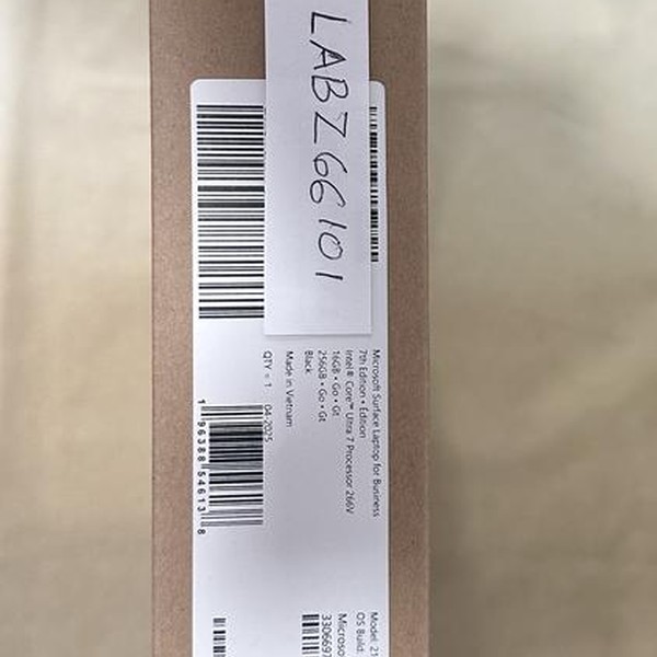 Microsoft Surface Laptop Business 7th Edition - 256 GB, Black, 16 GB, Intel Core Ultra 7, 13.8 inch