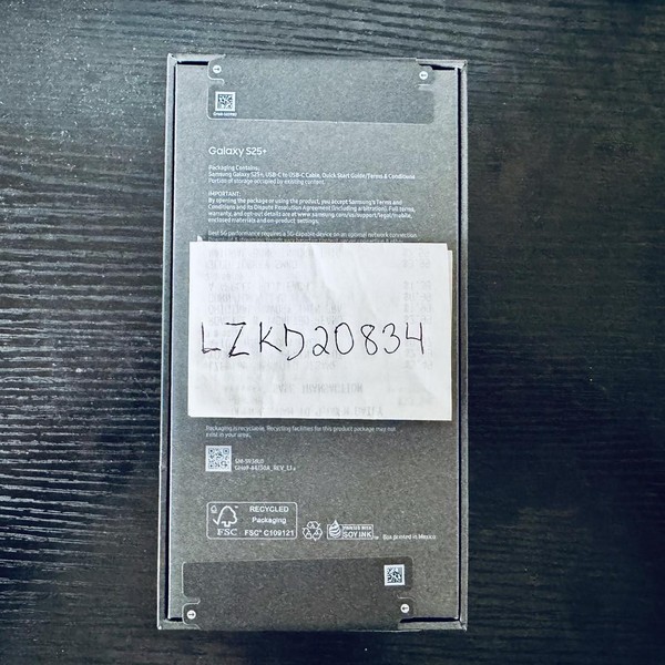 Samsung Galaxy S25 Plus - Unlocked, 256 GB, Navy Blue, 12 GB, SM-S936U1