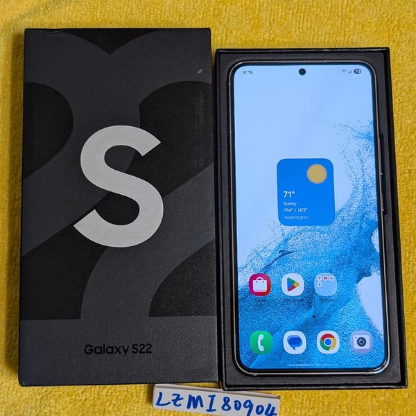 Samsung Galaxy S22 - Unlocked, 256 GB, White, 8 GB, SM-S901U1