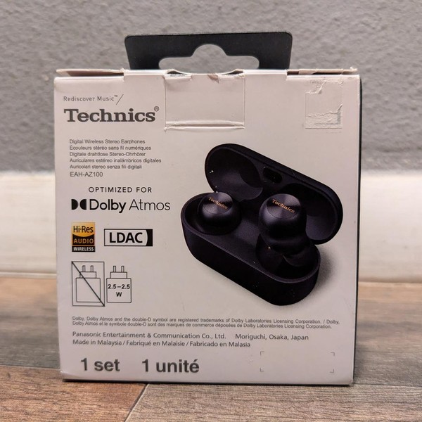 Technics AZ100 Hi-Fi Wireless Earbuds - Black