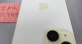 Good
													Apple iPhone 15 - Unlocked, Yellow, 128 GB, A2846, photo 4 of 6