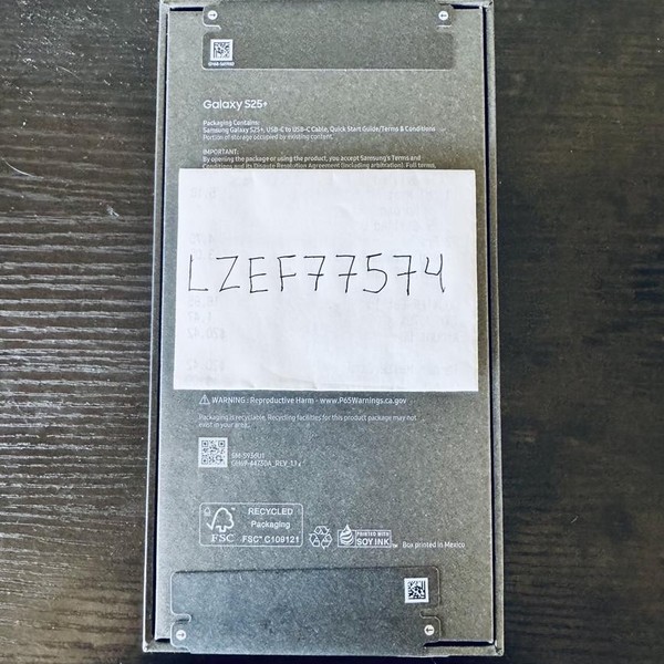 Samsung Galaxy S25 Plus - Unlocked, 256 GB, Navy Blue, 12 GB, SM-S936U1