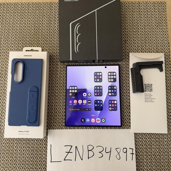 Samsung Galaxy Z Fold7 - Unlocked, 256 GB, Blue Shadow, 12 GB, SM-F966U1