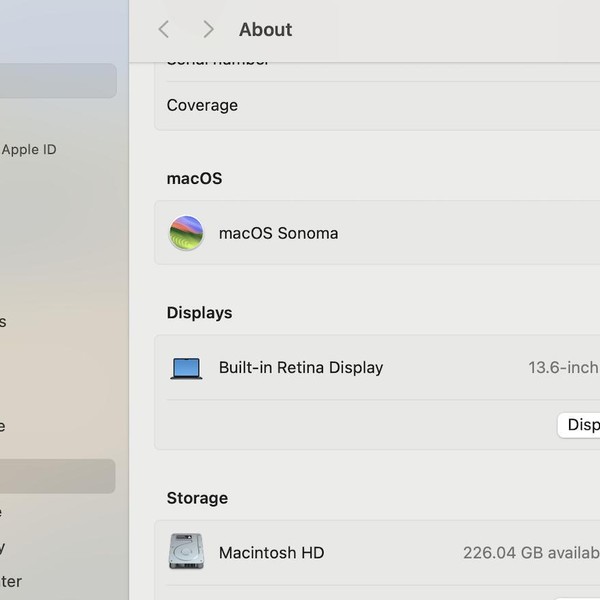 MacBook Air 2024 (M3) - 13 inch - 256 GB, Midnight, 8 GB, Apple M3, 8-core GPU