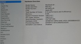 Good
													MacBook Air 2022 - 13" - Apple M2, Gray, 256 GB, 8 GB, photo 4 of 10