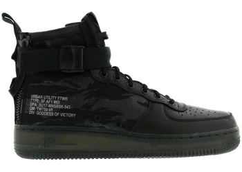 Nike SF Air Force 1 Mid Black Cargo Khaki for sale
