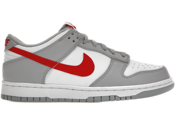 Nike Dunk Low White Wolf Grey University Red (GS) for sale