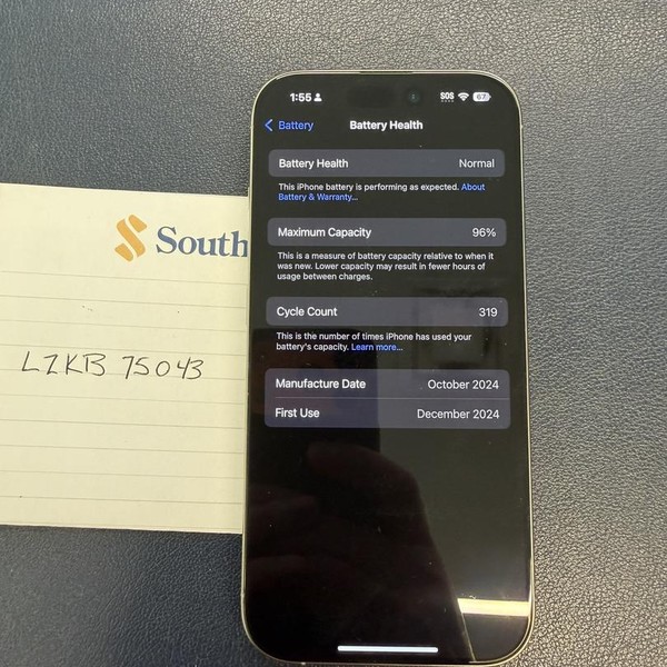 Apple iPhone 16 Pro - Unlocked, 128 GB, Natural, A3083