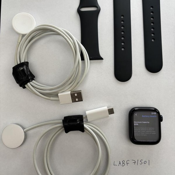 Apple Watch Series 7 41mm - Unlocked, Midnight, A2475 - Cellular, Aluminum